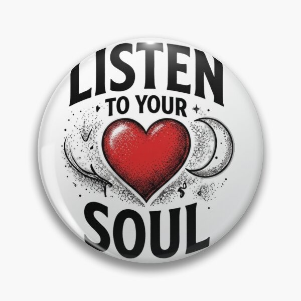Item preview, Vintage typography quote “Listen to your soul” with heart designed and sold by Ahmedsyde.