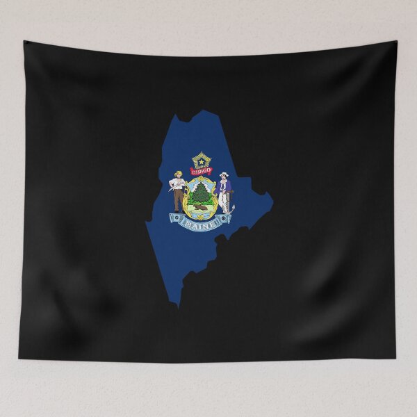 Item preview, Maine State Shape Flag ME designed and sold by shitpostee.