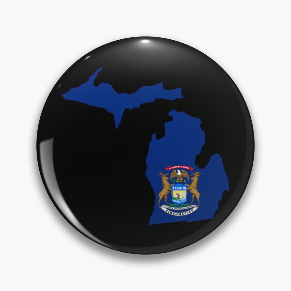 Item preview, Michigan State Shape Flag MI designed and sold by shitpostee.