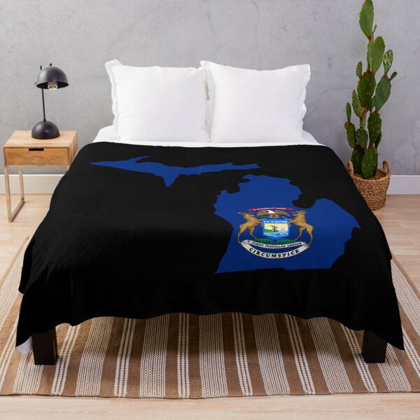 Item preview, Michigan State Shape Flag MI designed and sold by shitpostee.