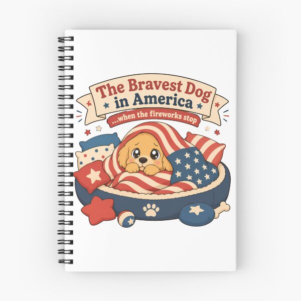 Item preview, Bravest Puppy in America Fireworks Scared Golden Retriever designed and sold by chattsuede.