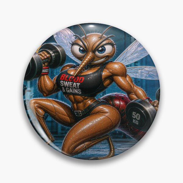 Item preview, Musquito woman in the gym lifting weights designed and sold by JaN44Fotografia.