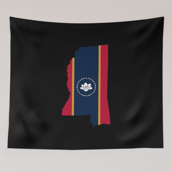 Item preview, Mississippi State Shape Flag MS designed and sold by shitpostee.