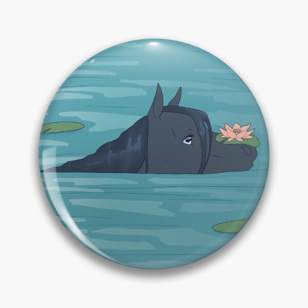 Item preview, Kelpie Swimming With Waterlilies designed and sold by Sonderdaisies.