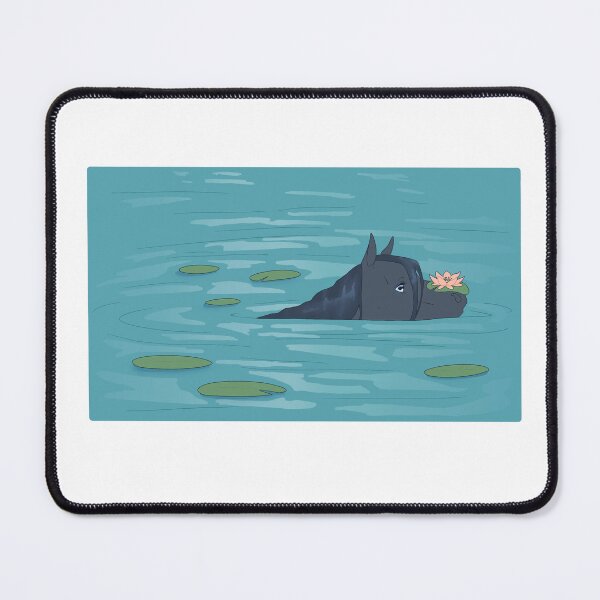 Item preview, Kelpie Swimming With Waterlilies designed and sold by Sonderdaisies.