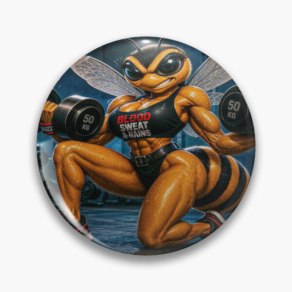 Item preview, Bee woman in the gym Weightlifting designed and sold by JaN44Fotografia.