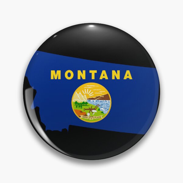 Item preview, Montana State Shape Flag MT designed and sold by shitpostee.