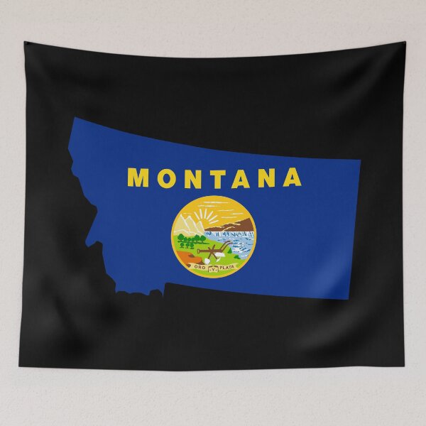 Item preview, Montana State Shape Flag MT designed and sold by shitpostee.