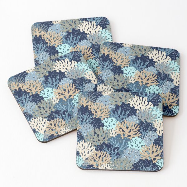 Item preview, Blue Beige Coral designed and sold by SeaStarAlex.