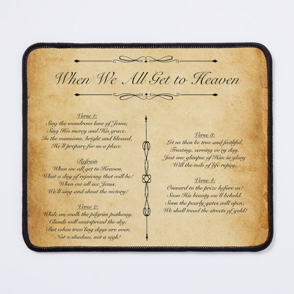 Item preview, When We All Get to Heaven designed and sold by Christian Hymns and Heroes.