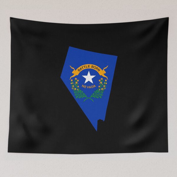 Item preview, Nevada State Shape Flag NV designed and sold by shitpostee.