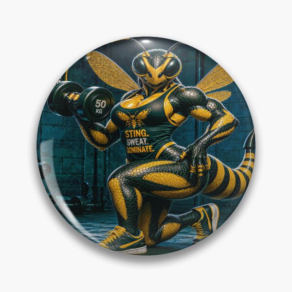 Item preview, Wasp woman in the gym Weightlifting designed and sold by JaN44Fotografia.