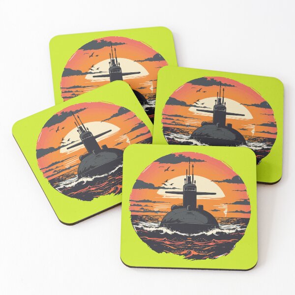 Item preview, Surfacing Submarine designed and sold by Magenta Merch.