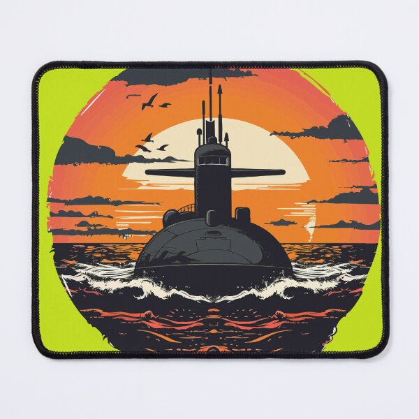 Item preview, Surfacing Submarine designed and sold by Magenta Merch.