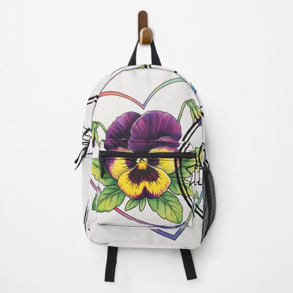 Item preview, Pansy Heart Stamp Illustration designed and sold by PixorStudio.