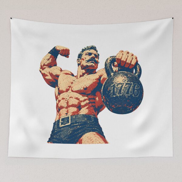 Item preview, 1776 Strongman Kettlebell Patriotic Classic Weightlifting designed and sold by chattsuede.