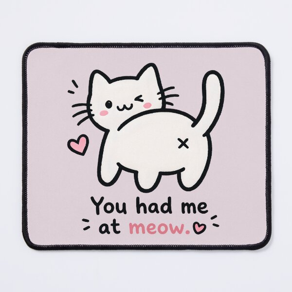 Item preview, Cat Mom Gift – You Had Me at Meow designed and sold by Stubblejumper Artworks.
