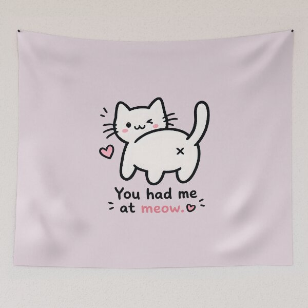 Item preview, Cat Mom Gift – You Had Me at Meow designed and sold by Stubblejumper Artworks.
