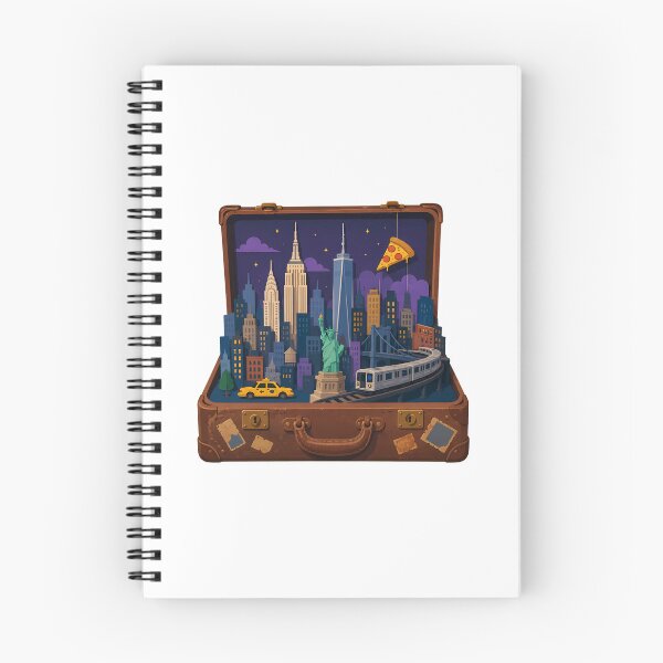 Item preview, New York Suitcase Pop-Up Miniature City Scene designed and sold by chattsuede.