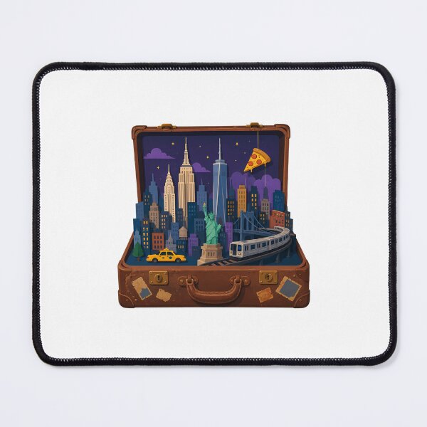 Item preview, New York Suitcase Pop-Up Miniature City Scene designed and sold by chattsuede.