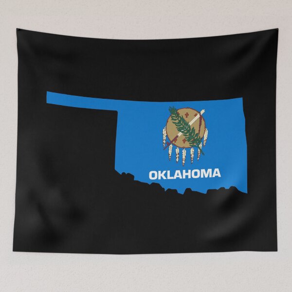 Item preview, Oklahoma State Shape Flag OK designed and sold by shitpostee.