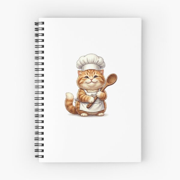 Item preview, Cute Chef Cat - Funny Baker Cooking Kitten Illustration designed and sold by Wild Horizon Studio.