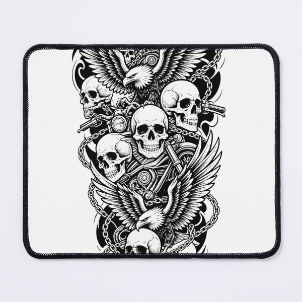 Item preview, Full Sleeve Tattoo Eagles Skulls Motorcycle designed and sold by wojtas90.