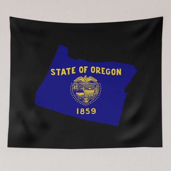 Item preview, Oregon State Shape Flag OR designed and sold by shitpostee.