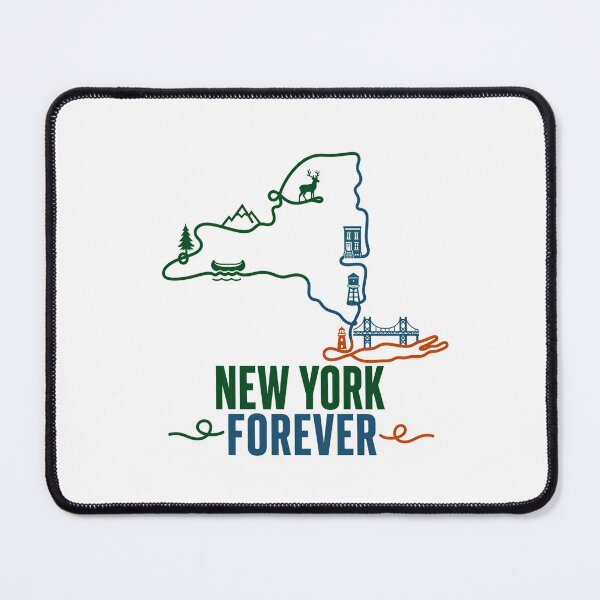 Item preview, New York Forever Map Rustic Outdoor State Outline designed and sold by chattsuede.