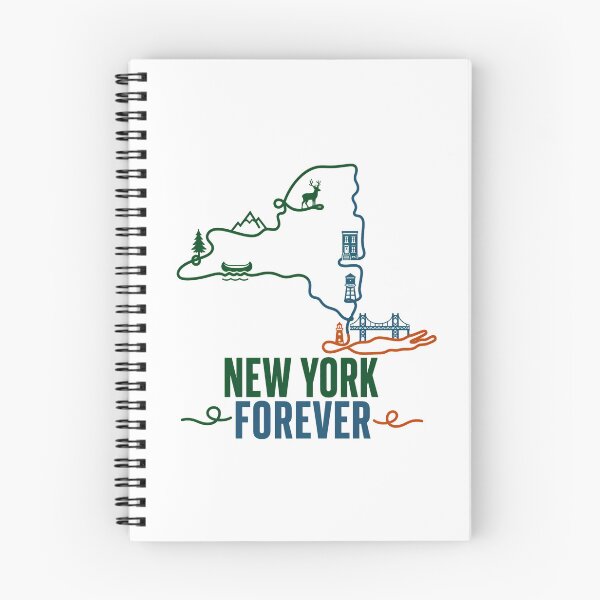Item preview, New York Forever Map Rustic Outdoor State Outline designed and sold by chattsuede.