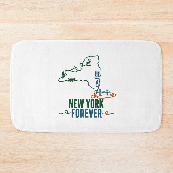 Item preview, New York Forever Map Rustic Outdoor State Outline designed and sold by chattsuede.