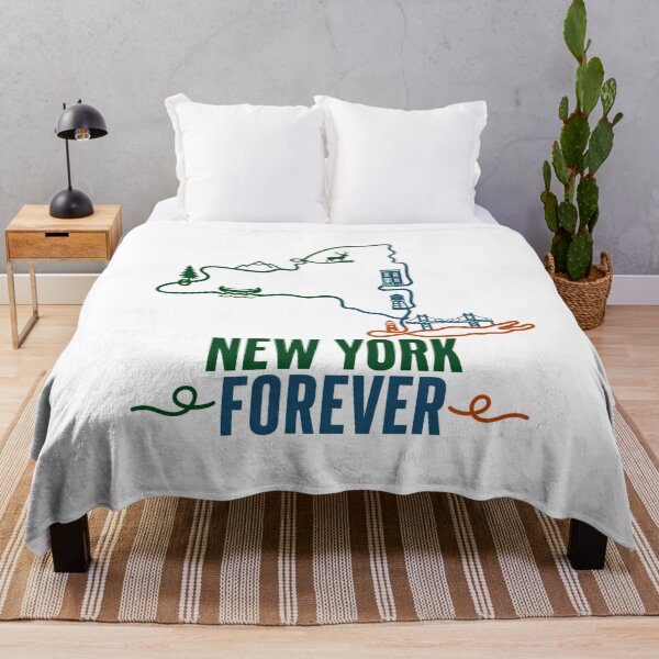 Item preview, New York Forever Map Rustic Outdoor State Outline designed and sold by chattsuede.