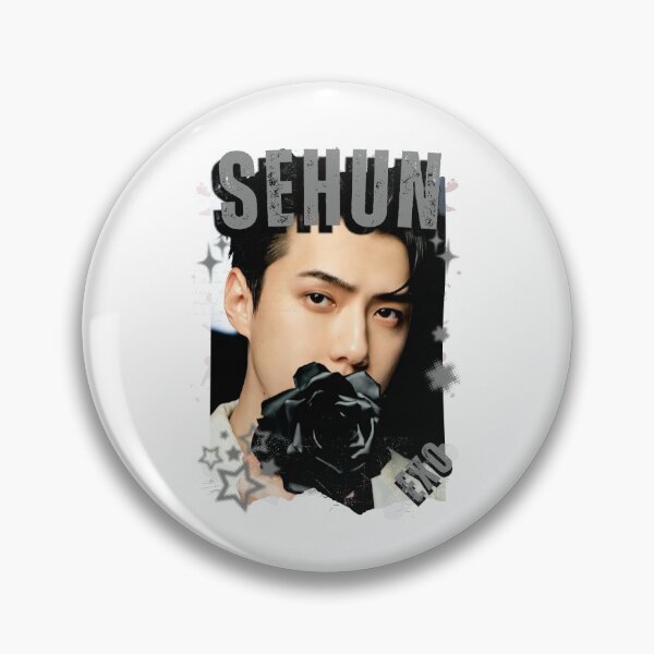 Item preview, EXOO Sehun Kpop Solo Artist Black and White Collage Digital Art Portrait designed and sold by AJUNICE STUDIO.
