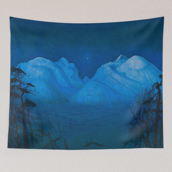 Item preview, Harald Sohlberg "Winter Night in the Mountains (Winter Night in Rondane)" (1914) designed and sold by Alexandra Dahl.