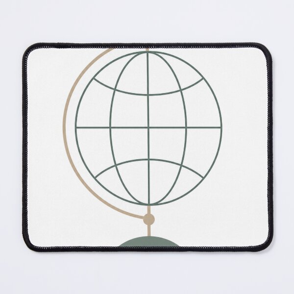 Item preview, Minimalist Line Globe Travel Design - Wanderlust Adventure designed and sold by VisualArtsOasis.