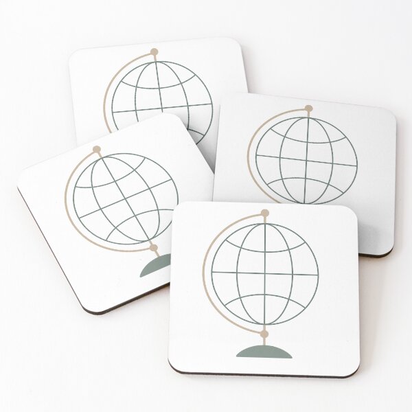Item preview, Minimalist Line Globe Travel Design - Wanderlust Adventure designed and sold by VisualArtsOasis.