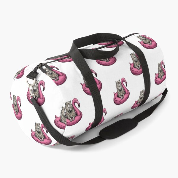 Item preview, Capybara Riding a Pink Flamingo Float designed and sold by SOUFIANE1991.
