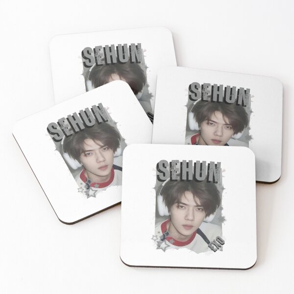 Item preview, EXOO Sehun Kpop Solo Artist Black and White Collage Digital Art Portrait designed and sold by AJUNICE STUDIO.