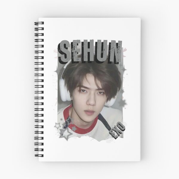 Item preview, EXOO Sehun Kpop Solo Artist Black and White Collage Digital Art Portrait designed and sold by AJUNICE STUDIO.