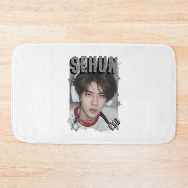 Item preview, EXOO Sehun Kpop Solo Artist Black and White Collage Digital Art Portrait designed and sold by AJUNICE STUDIO.