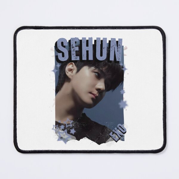 Item preview, EXOO Sehun Kpop Solo Artist Black and White Collage Digital Art Portrait designed and sold by AJUNICE STUDIO.