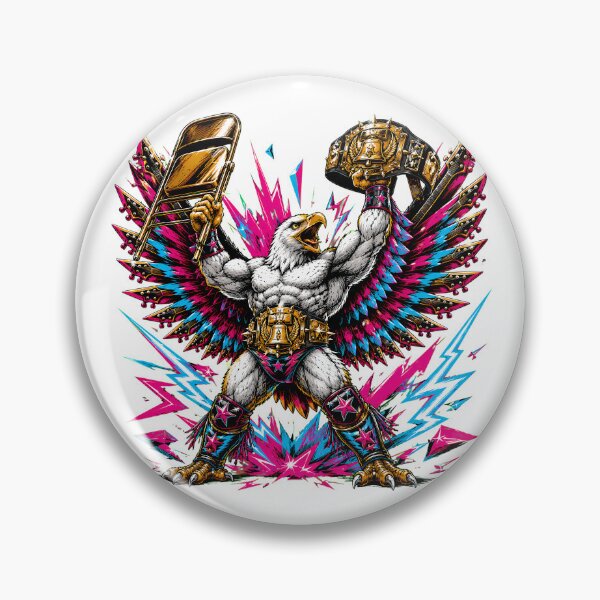 Item preview, 80s Bald Eagle Wrestler Guitar Lightning Wings designed and sold by chattsuede.