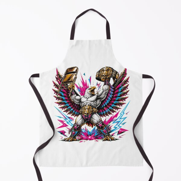 Item preview, 80s Bald Eagle Wrestler Guitar Lightning Wings designed and sold by chattsuede.