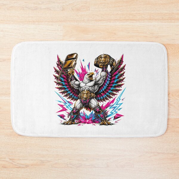 Item preview, 80s Bald Eagle Wrestler Guitar Lightning Wings designed and sold by chattsuede.