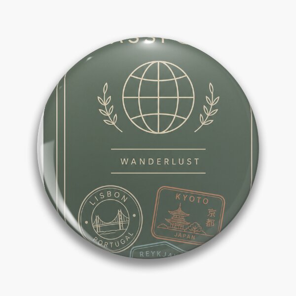 Item preview, Minimalist Passport Wanderlust Travel Design - Wanderlust Adventure designed and sold by VisualArtsOasis.