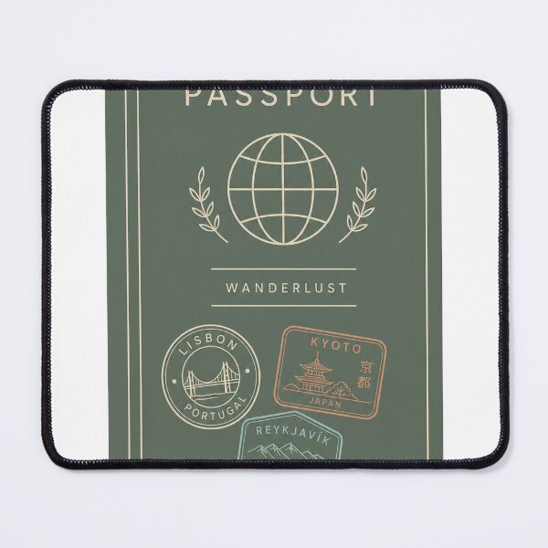 Item preview, Minimalist Passport Wanderlust Travel Design - Wanderlust Adventure designed and sold by VisualArtsOasis.