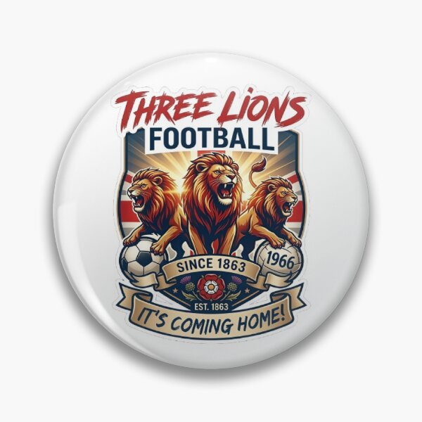 Item preview, Three Lions Football Coming Home Union Jack Crest designed and sold by MAJCO-ART.