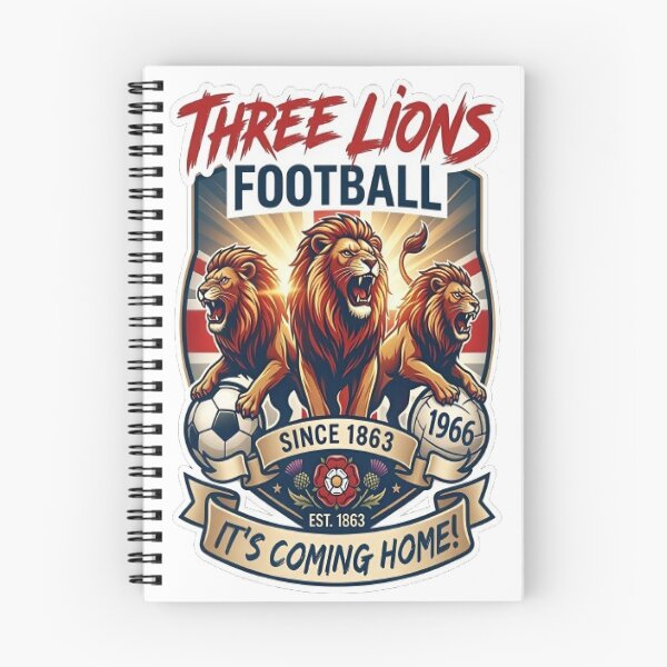 Item preview, Three Lions Football Coming Home Union Jack Crest designed and sold by MAJCO-ART.