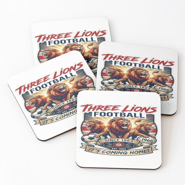Item preview, Three Lions Football Coming Home Union Jack Crest designed and sold by MAJCO-ART.