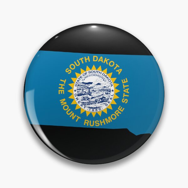 Item preview, South Dakota State Shape Flag SD designed and sold by shitpostee.